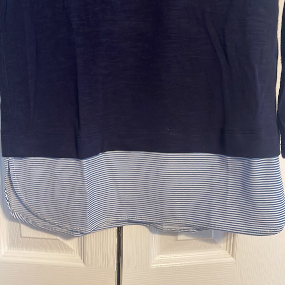 J Crew Mercantile long sleeve shirt in navy size XXS NWOT - Picture 5 of 7